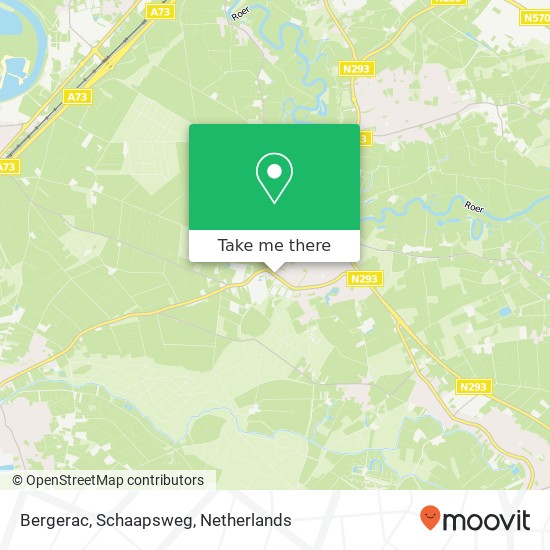 Bergerac, Schaapsweg map
