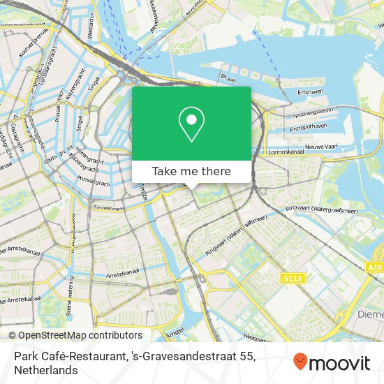 Park Café-Restaurant, 's-Gravesandestraat 55 map