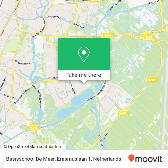 Basisschool De Meer, Erasmuslaan 1 Karte