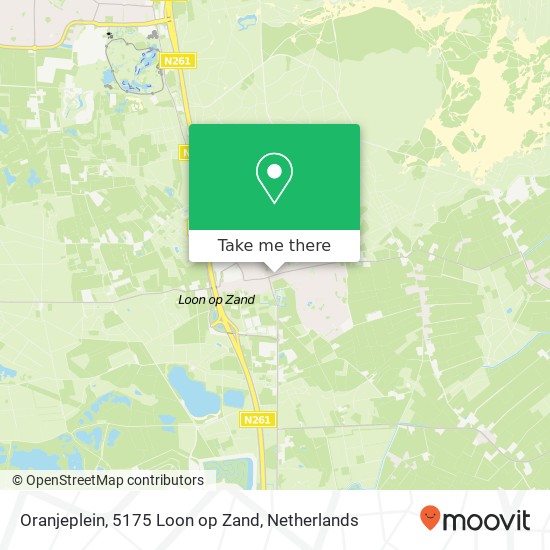 Oranjeplein, 5175 Loon op Zand map