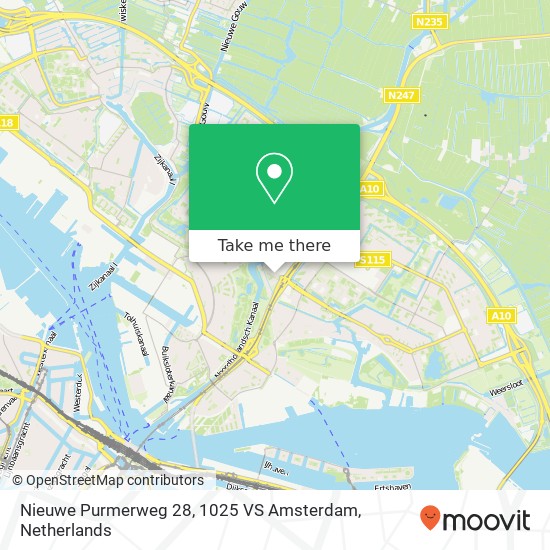 Nieuwe Purmerweg 28, 1025 VS Amsterdam Karte