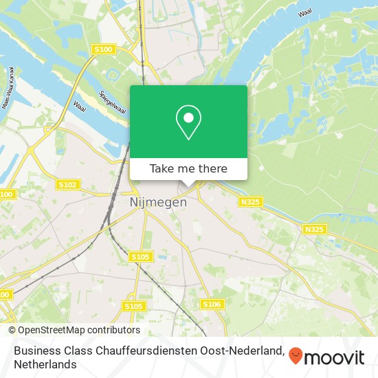 Business Class Chauffeursdiensten Oost-Nederland map