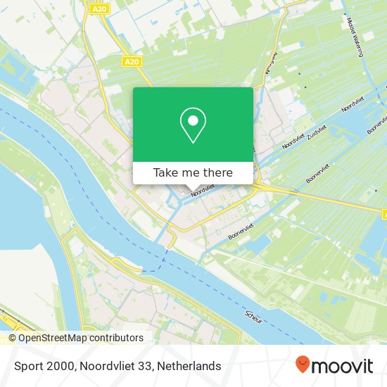 Sport 2000, Noordvliet 33 map