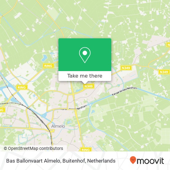 Bas Ballonvaart Almelo, Buitenhof Karte