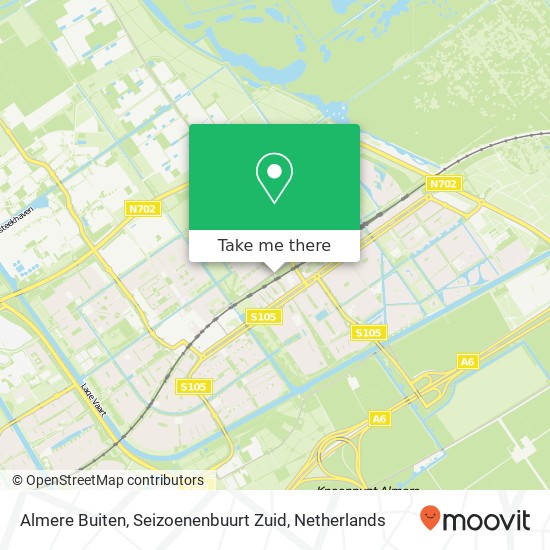 Almere Buiten, Seizoenenbuurt Zuid map