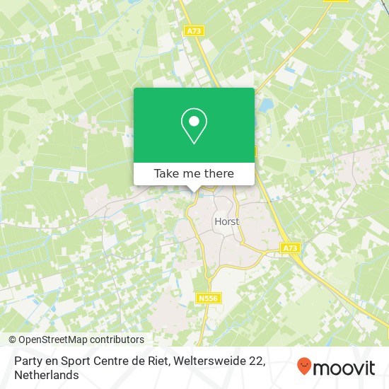 Party en Sport Centre de Riet, Weltersweide 22 map