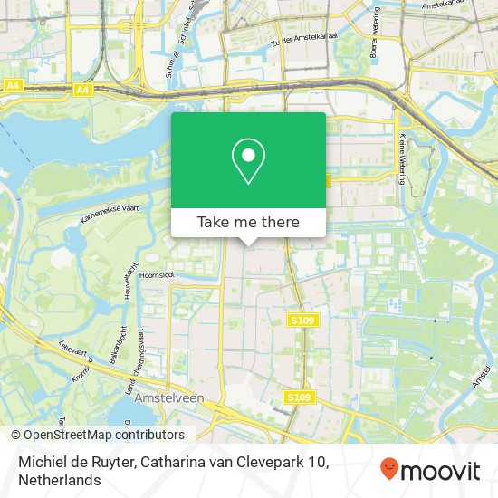 Michiel de Ruyter, Catharina van Clevepark 10 map