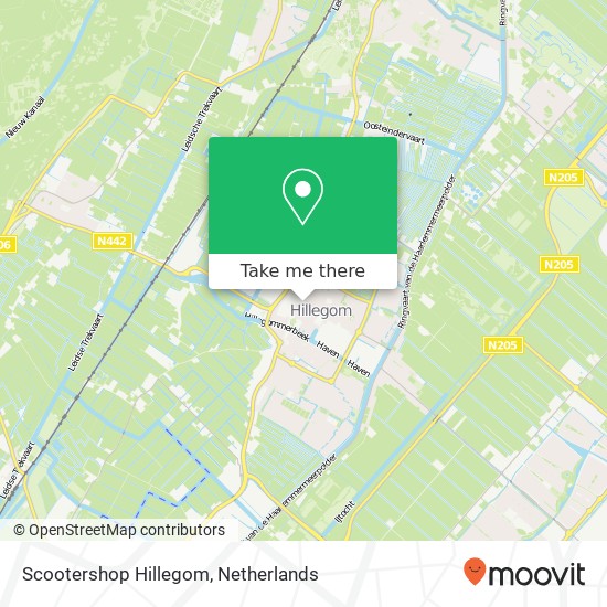 Scootershop Hillegom map