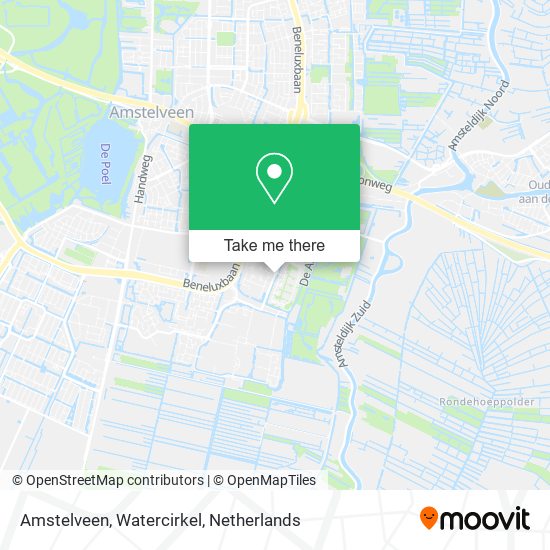 Amstelveen, Watercirkel map