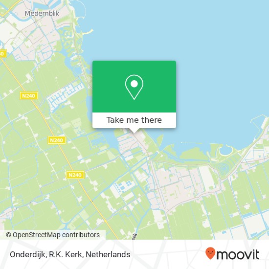 Onderdijk, R.K. Kerk map