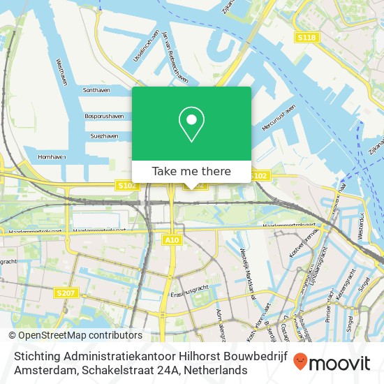 Stichting Administratiekantoor Hilhorst Bouwbedrijf Amsterdam, Schakelstraat 24A Karte