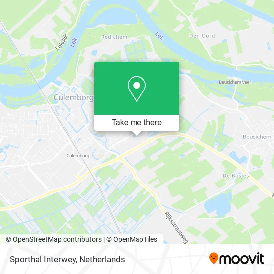 Sporthal Interwey map