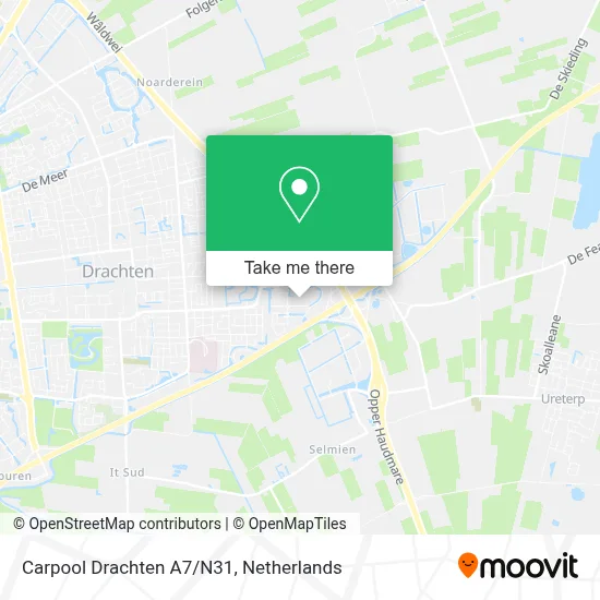 Carpool Drachten A7/N31 map