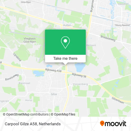Carpool Gilze A58 map
