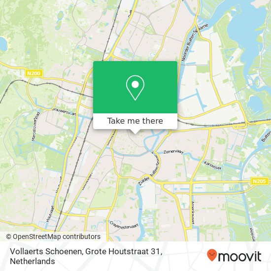 Vollaerts Schoenen, Grote Houtstraat 31 map