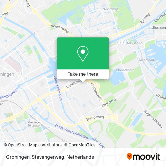 Groningen, Stavangerweg map