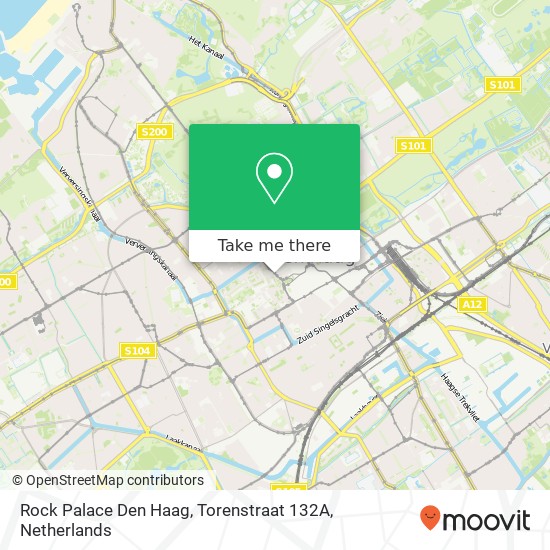 Rock Palace Den Haag, Torenstraat 132A map