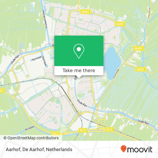 Aarhof, De Aarhof map