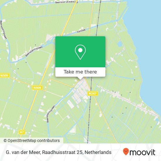 G. van der Meer, Raadhuisstraat 25 map