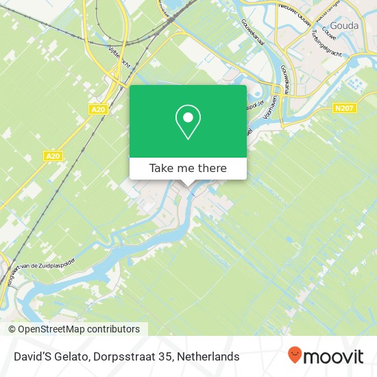 David’S Gelato, Dorpsstraat 35 map