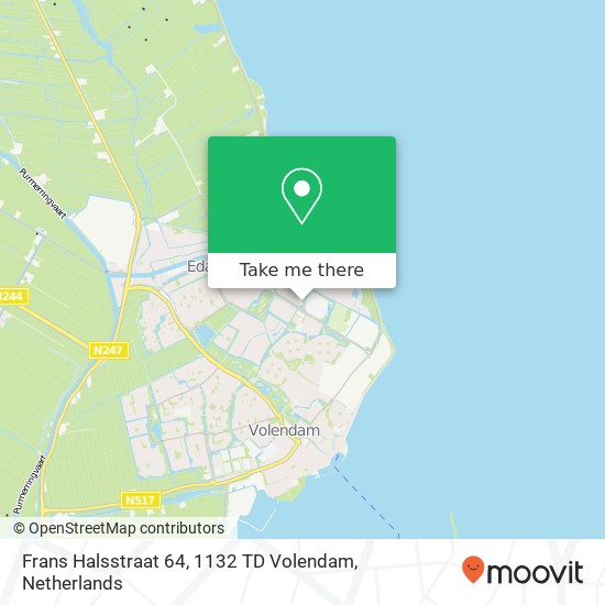 Frans Halsstraat 64, 1132 TD Volendam map