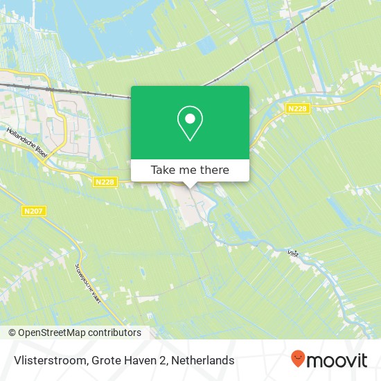 Vlisterstroom, Grote Haven 2 map