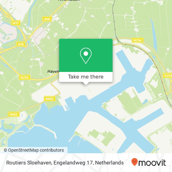 Routiers Sloehaven, Engelandweg 17 map