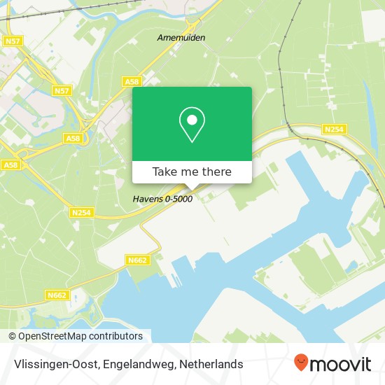 Vlissingen-Oost, Engelandweg Karte