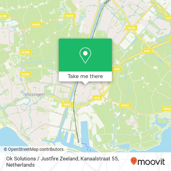 Ok Solutions / Justfire Zeeland, Kanaalstraat 55 map