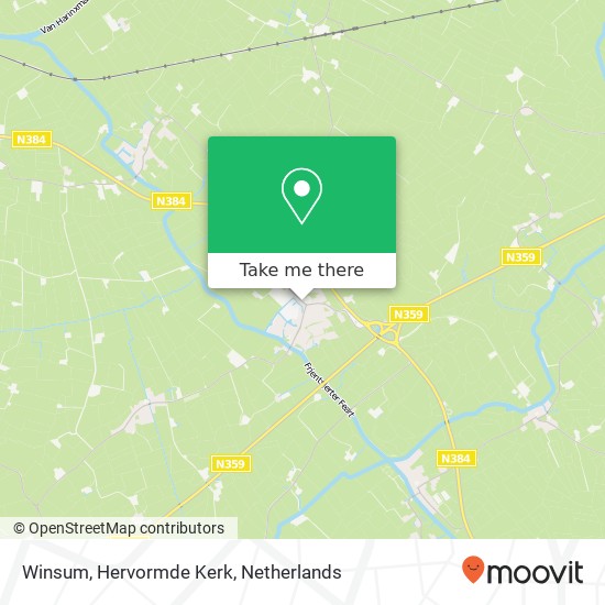 Winsum, Hervormde Kerk map