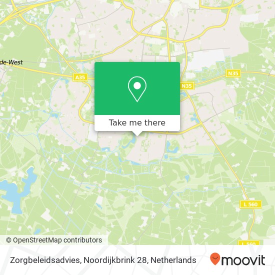 Zorgbeleidsadvies, Noordijkbrink 28 Karte