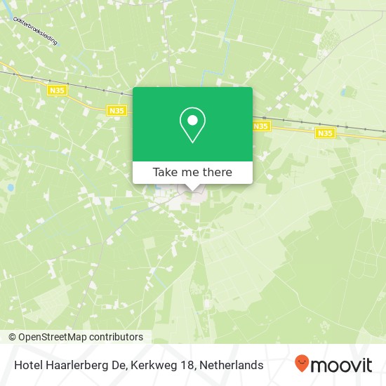 Hotel Haarlerberg De, Kerkweg 18 map