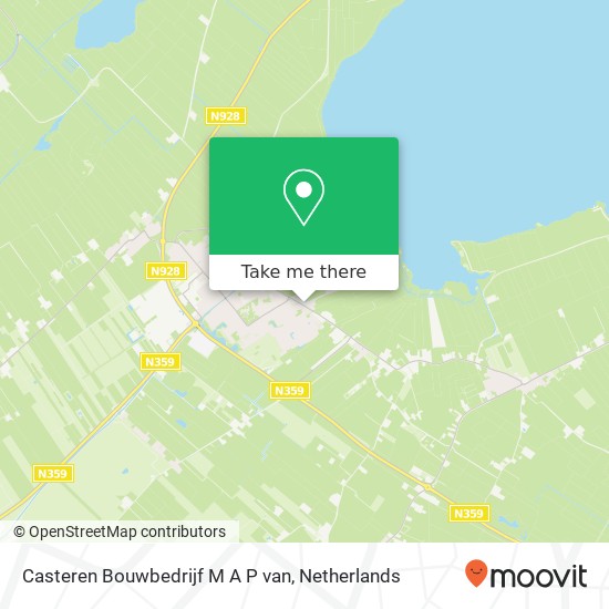 Casteren Bouwbedrijf M A P van map