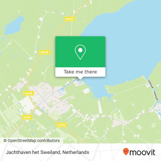 Jachthaven het Sweiland map