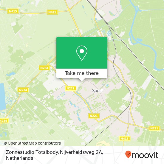 Zonnestudio Totalbody, Nijverheidsweg 2A map