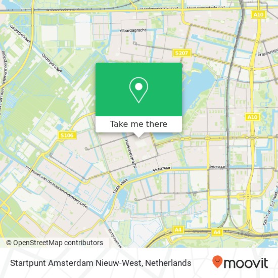 Startpunt Amsterdam Nieuw-West map