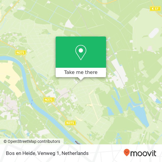 Bos en Heide, Venweg 1 map