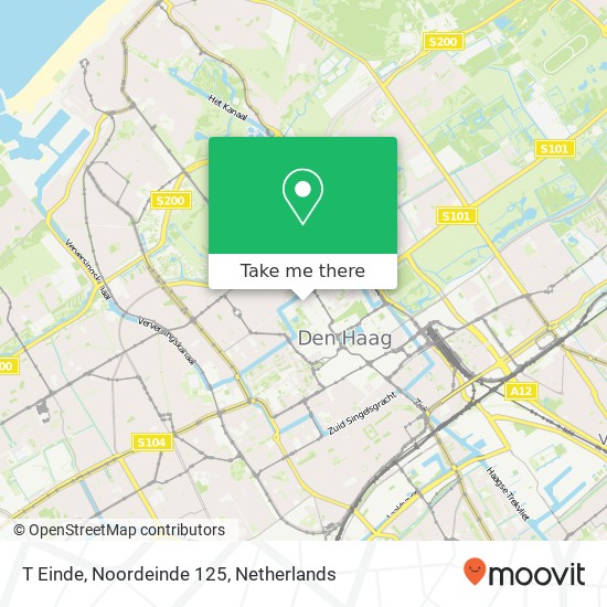 T Einde, Noordeinde 125 map