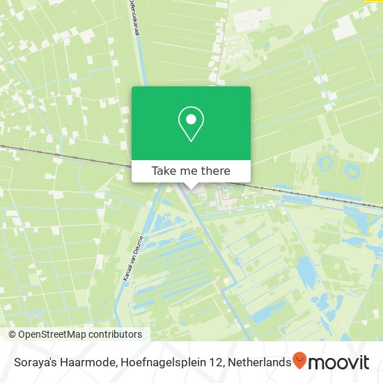 Soraya's Haarmode, Hoefnagelsplein 12 map