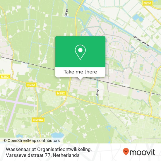 Wassenaar at Organisatieontwikkeling, Varsseveldstraat 77 map