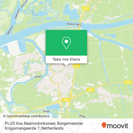 PLUS Vos Raamsdonksveer, Burgemeester Krijgsmangeerde 7 map