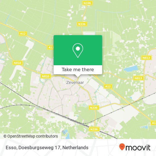Esso, Doesburgseweg 17 Karte