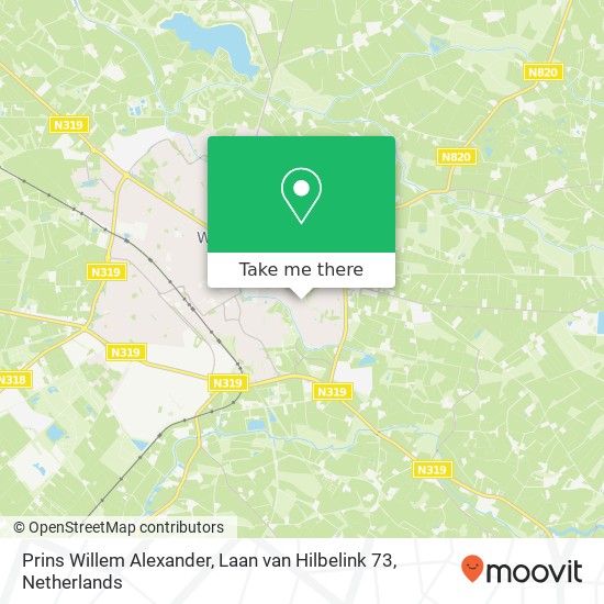 Prins Willem Alexander, Laan van Hilbelink 73 map