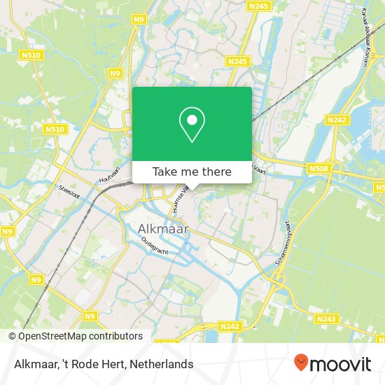 Alkmaar, 't Rode Hert map