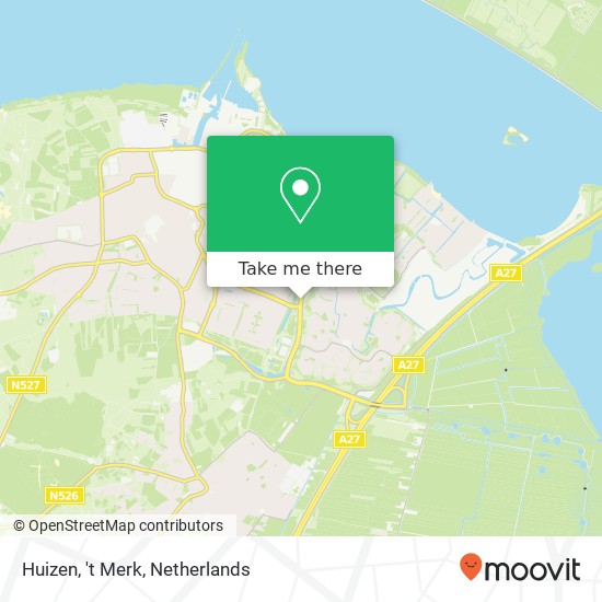 Huizen, 't Merk map