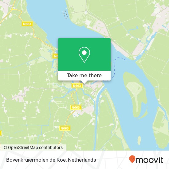 Bovenkruiermolen de Koe map