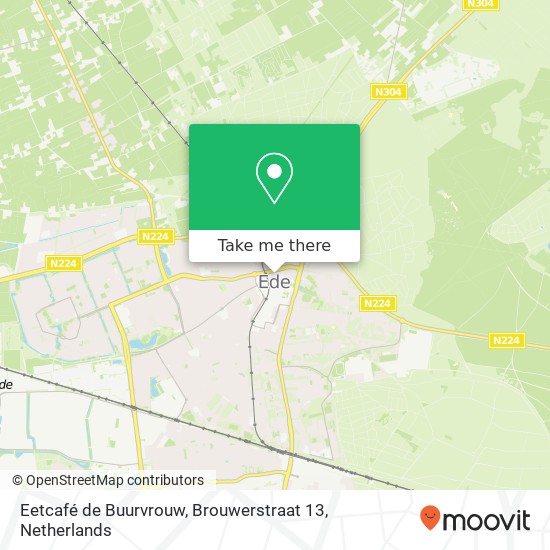 Eetcafé de Buurvrouw, Brouwerstraat 13 map