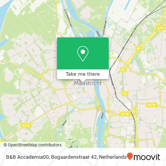 B&B Accademia00, Bogaardenstraat 42 map