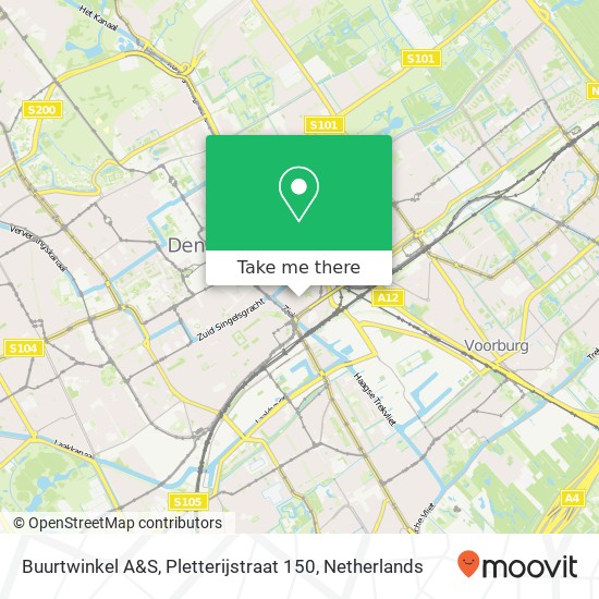 Buurtwinkel A&S, Pletterijstraat 150 map