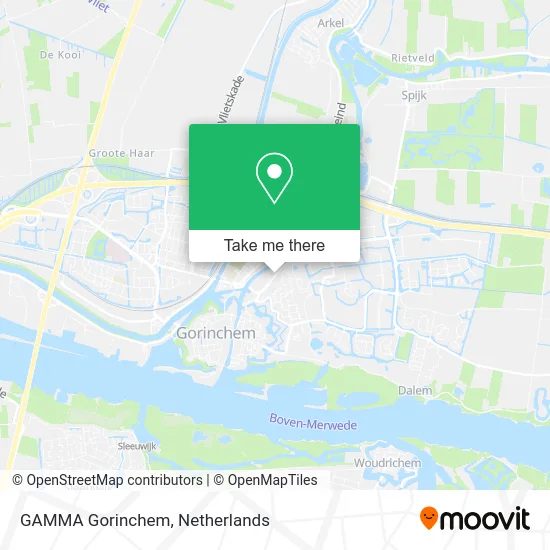 GAMMA Gorinchem map